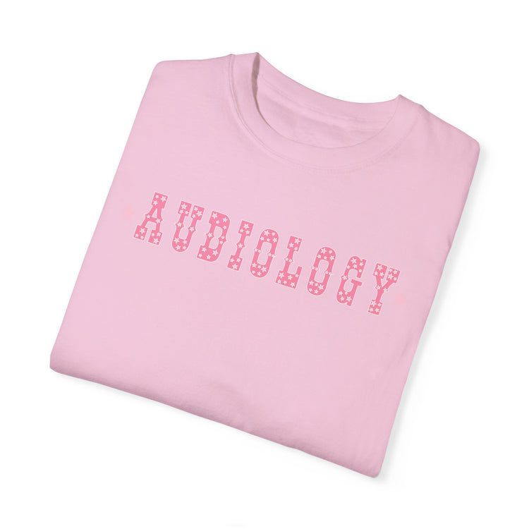 western star pink audiology comfort colors tee