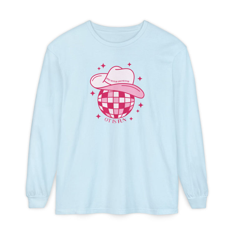 OT cowboy disco comfort colors long sleeve tee