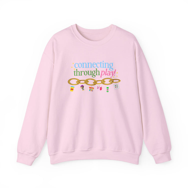 connecting through play chain crewneck