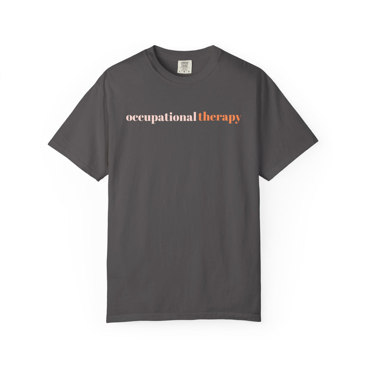 orange simple OT comfort colors tee