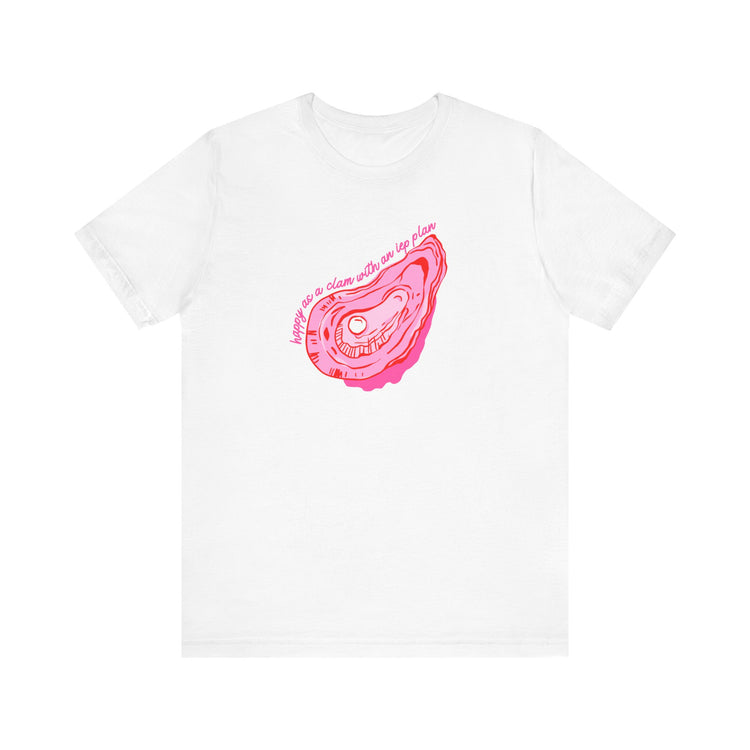 happy as a clam IEP plan short sleeve tee