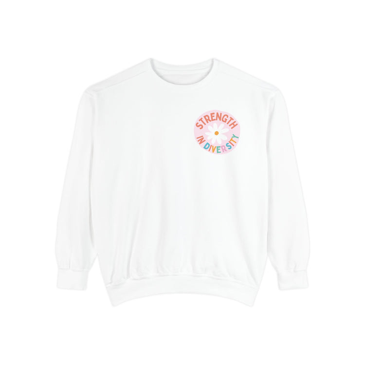 strength in diversity comfort colors crewneck
