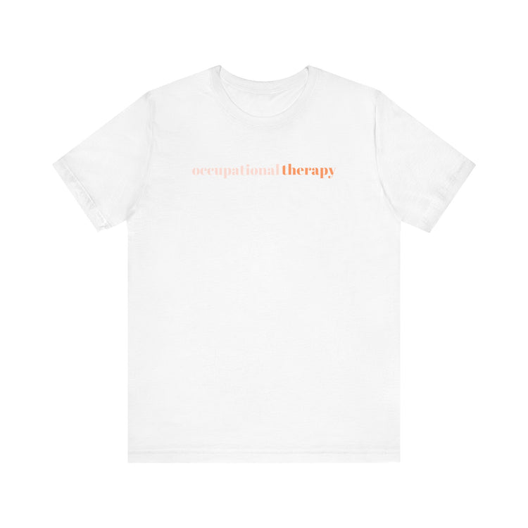 orange simple OT short sleeve tee