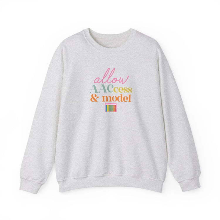 allow AAC access and model crewneck