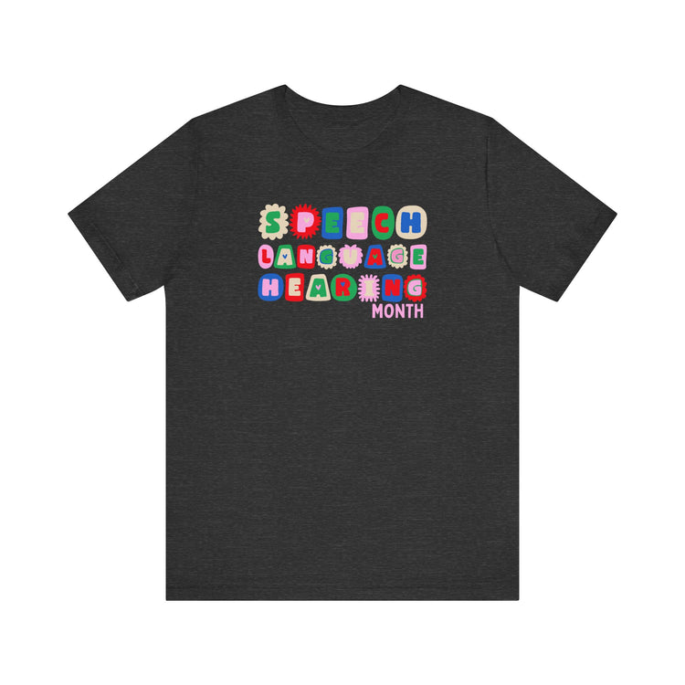 NSLHM block letters tee