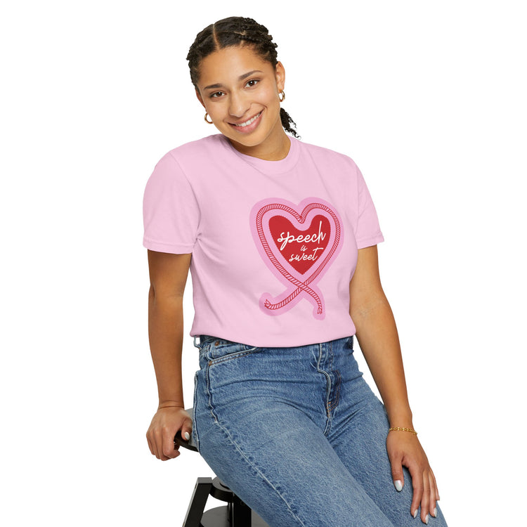 speech is sweet comfort colors tee