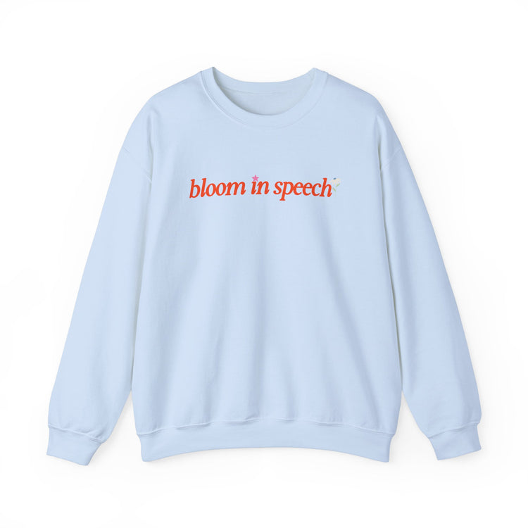 bloom in speech flowers crewneck