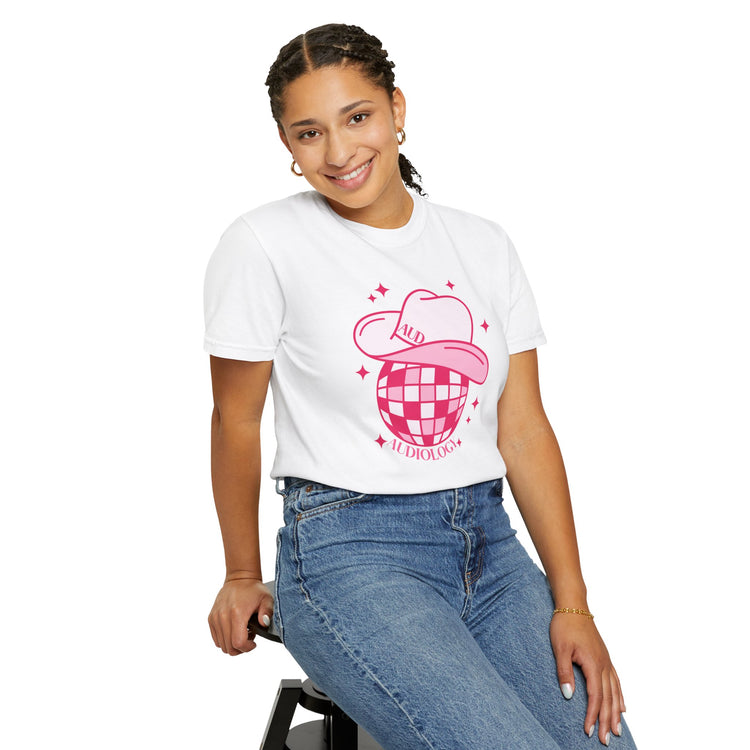 cowboy disco audiology comfort colors tee
