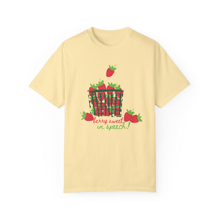 berry sweet in speech! comfort colors tee