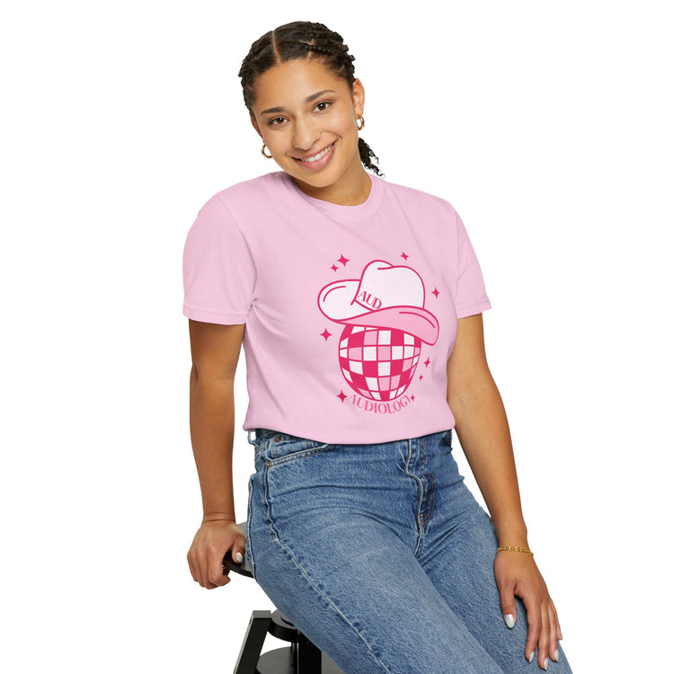 cowboy disco audiology comfort colors tee