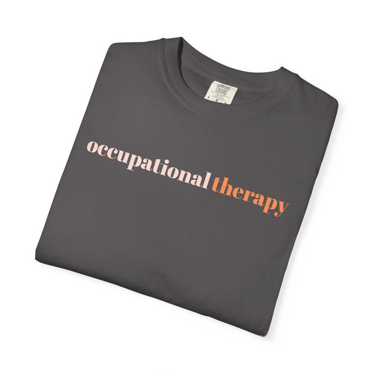 orange simple OT comfort colors tee