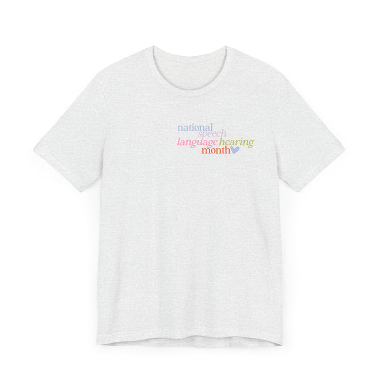 NSLHM heart colorful short sleeve tee