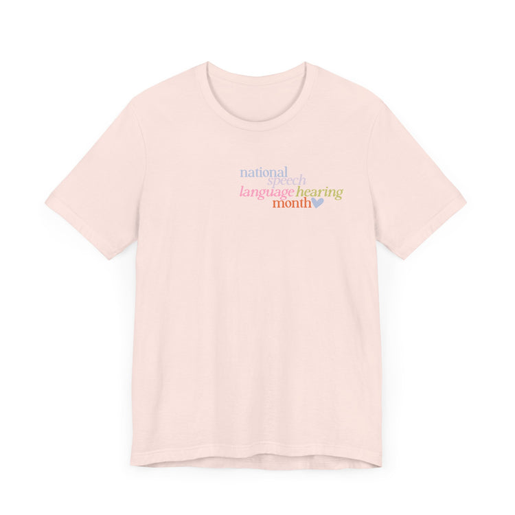 NSLHM heart colorful short sleeve tee