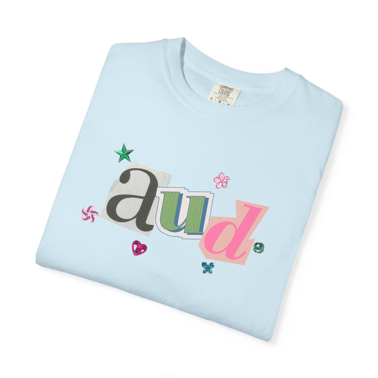 AUD newspaper gem comfort colors tee