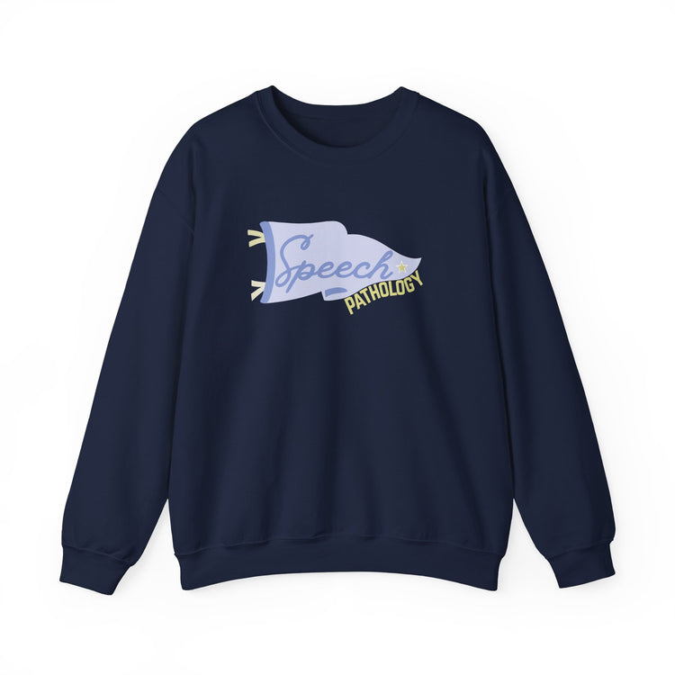 speech pennant flag crewneck