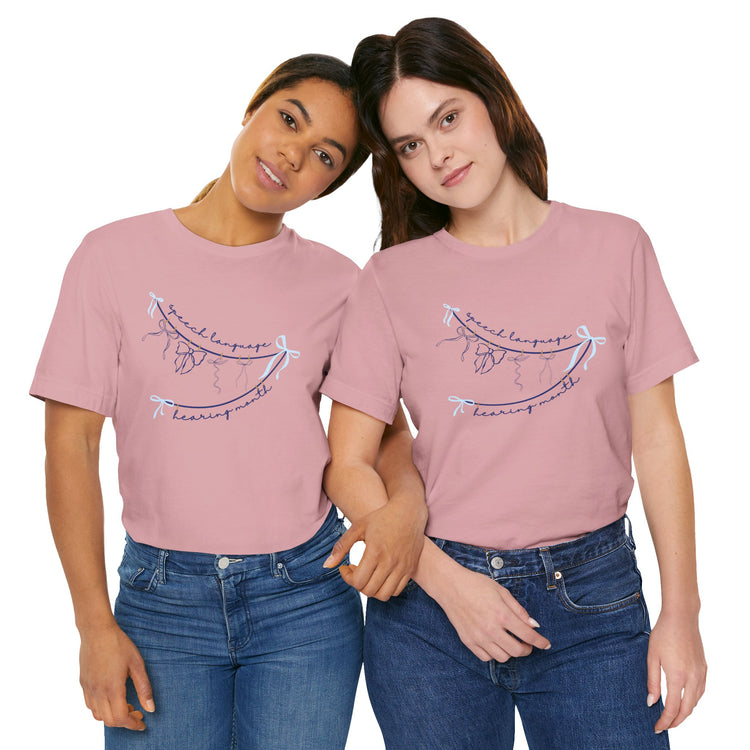 NSLHM bow clothespin tee