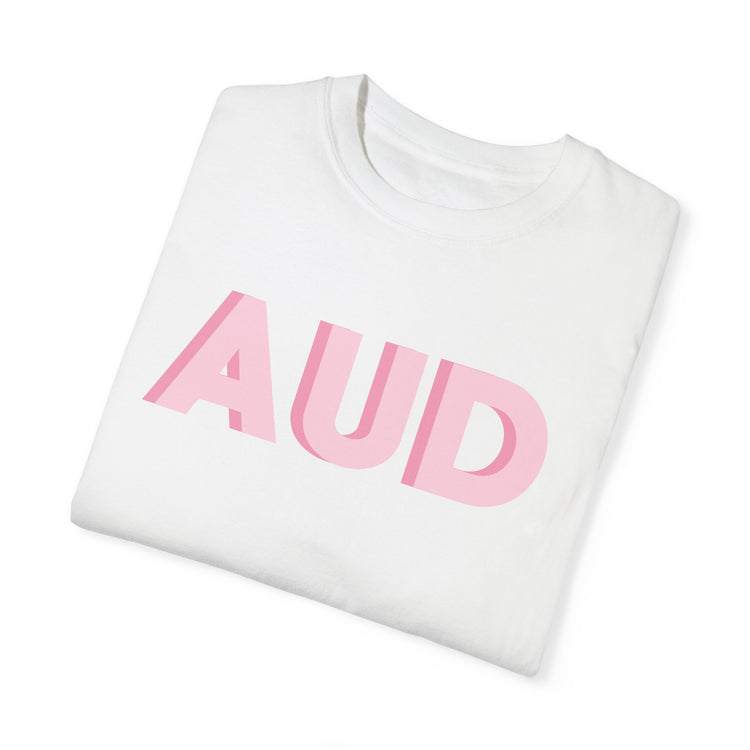 pink AUD audiology comfort colors tee