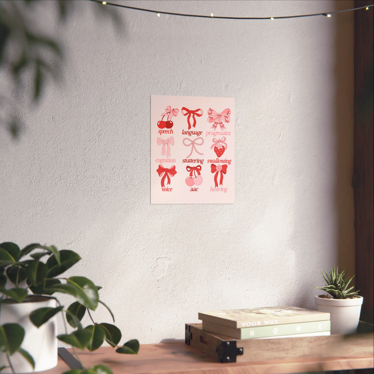 SLP scope cherries wall poster