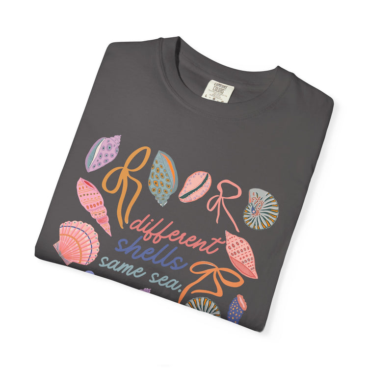 different shells, same sea comfort colors tee