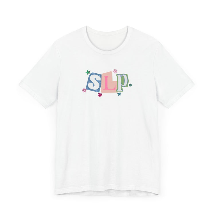 SLP newspaper gem tee