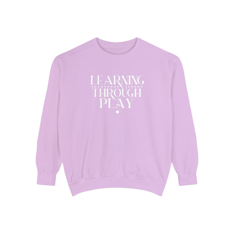learning through play comfort colors crewneck