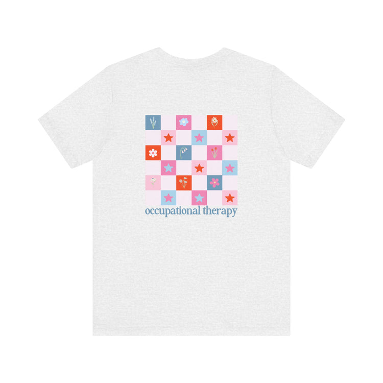 bloom in OT front/back short sleeve tee