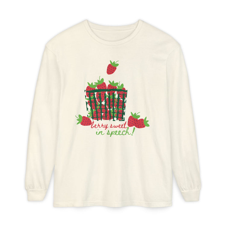 berry sweet in speech! long sleeve tee