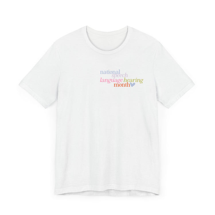 NSLHM heart colorful short sleeve tee