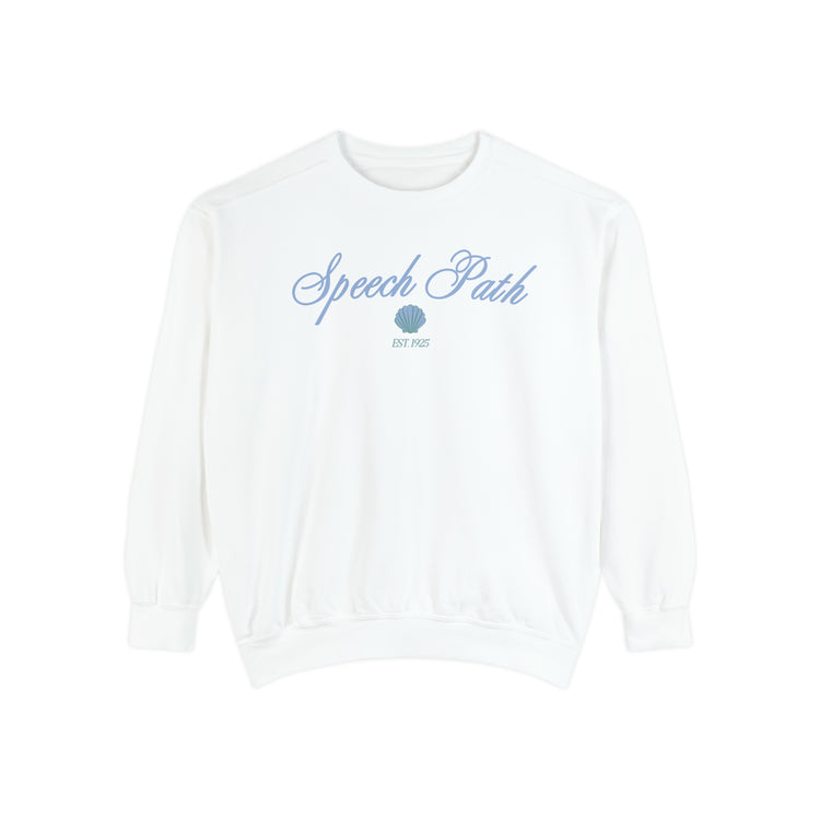 speech path clam comfort colors crewneck