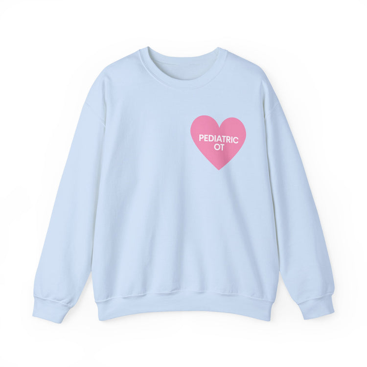pediatric OT heart crewneck
