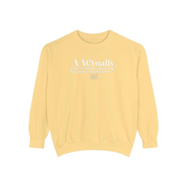 AAC facts comfort colors crewneck