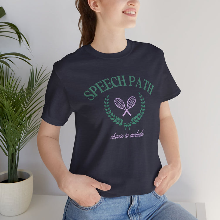 speech path crest short sleeve tee