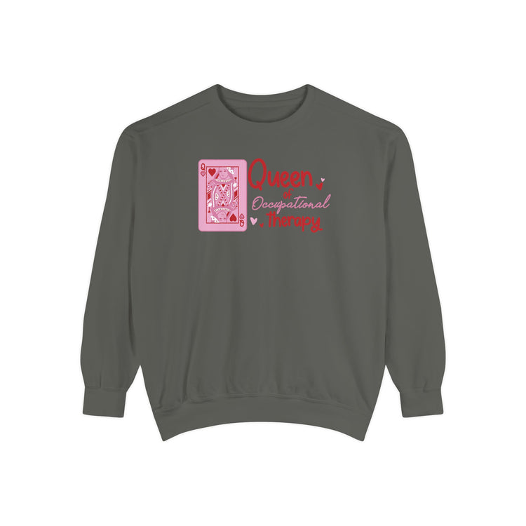 OT queen of hearts comfort colors crewneck