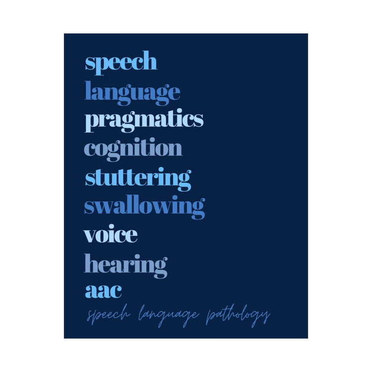 SLP scope blue wall poster