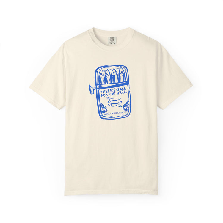 sardine kindness comfort colors tee
