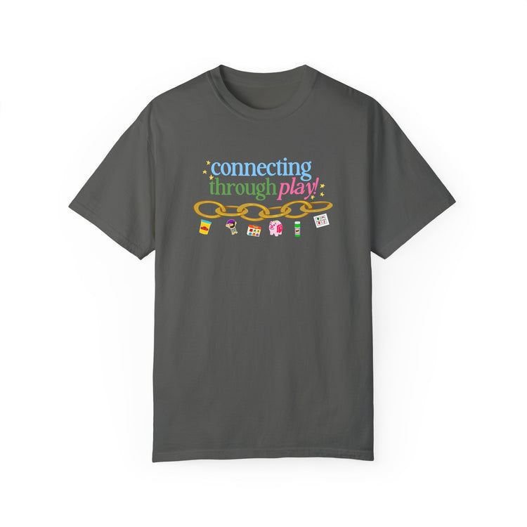 connecting through play chain comfort colors tee