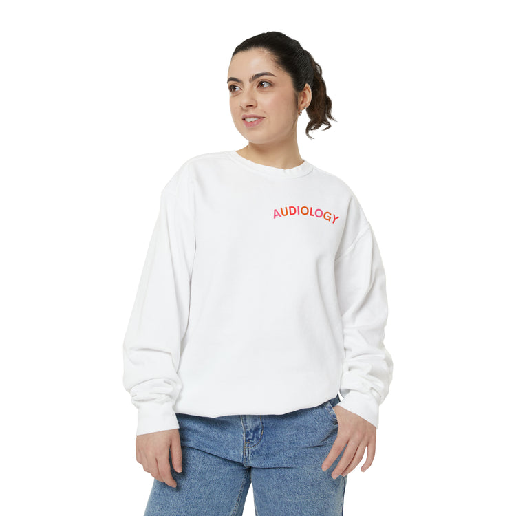 colorful audiology arch comfort colors crewneck