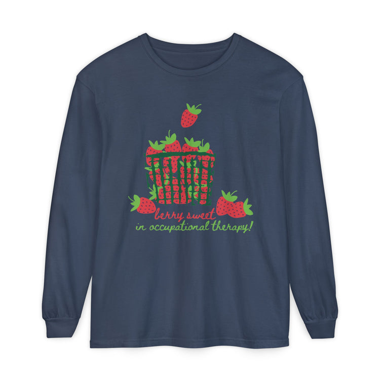berry sweet in OT comfort colors long sleeve tee