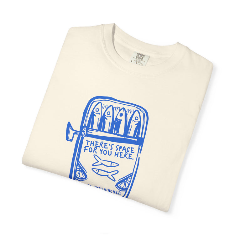 sardine kindness comfort colors tee