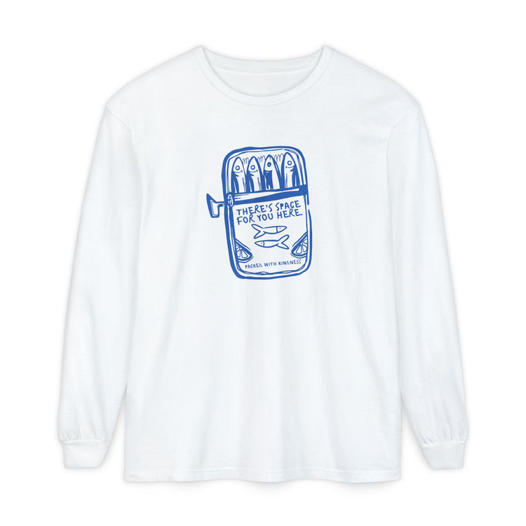 sardine kindness comfort colors long sleeve tee