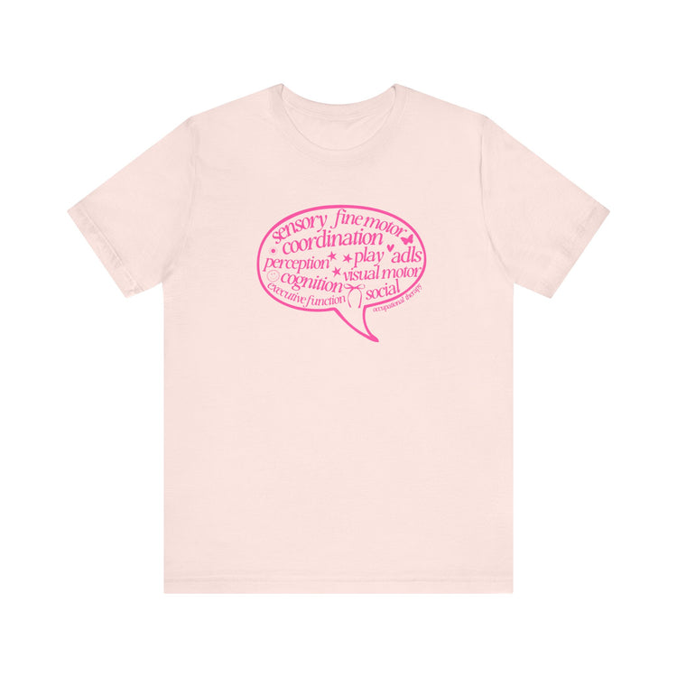 OT pink scope bubble short sleeve tee