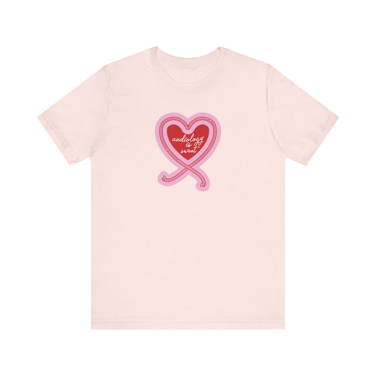 audiology is sweet heart rope short sleeve tee