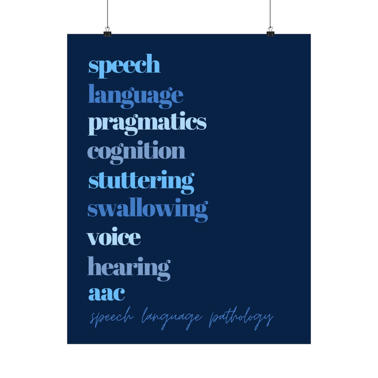 SLP scope blue wall poster