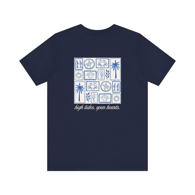 OT clam waves sleeve tee