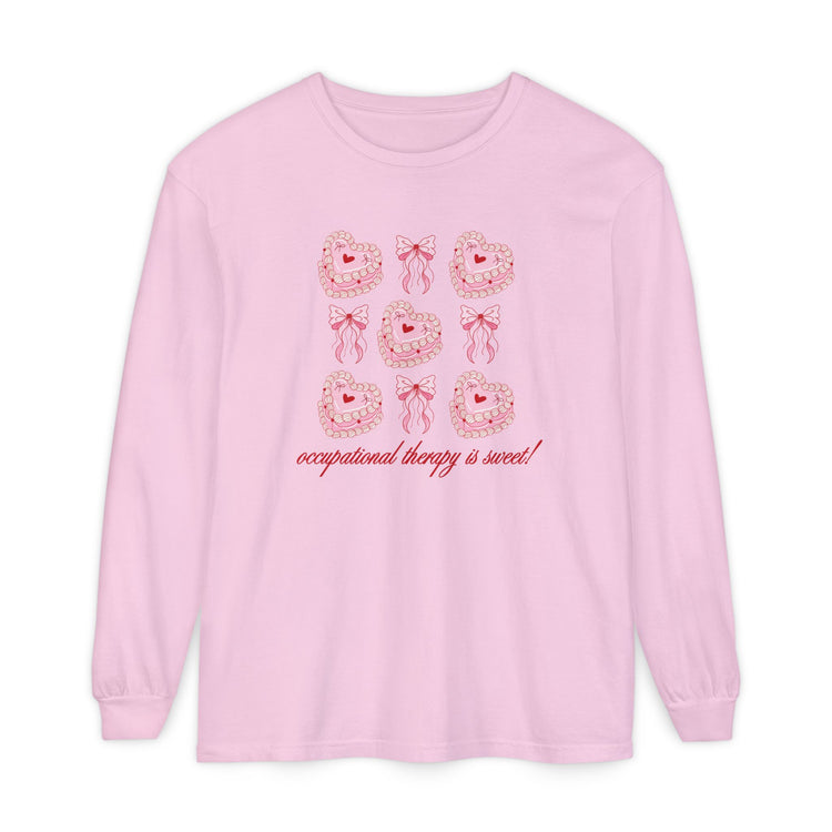 OT is sweet! cake comfort colors long sleeve tee
