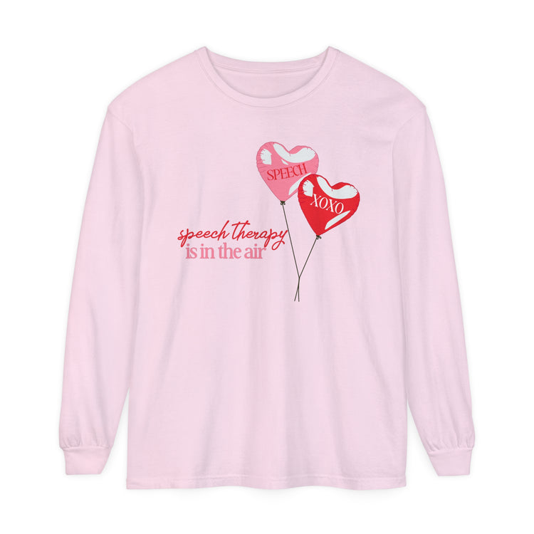 speech is in the air balloon long sleeve tee