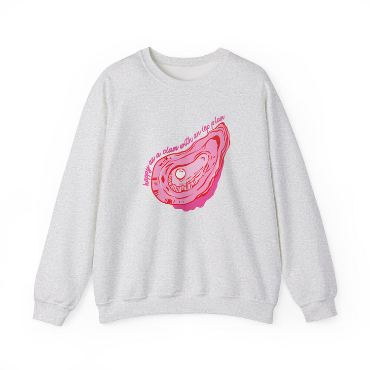 happy as a clam IEP plan crewneck