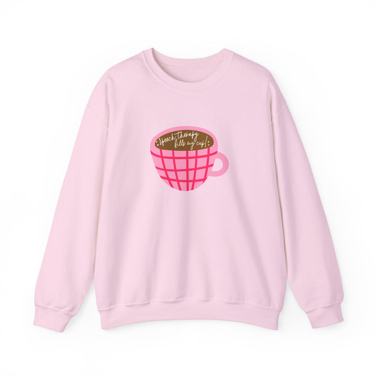 speech therapy fills my cup! crewneck