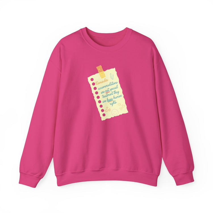 reminder! accommodations crewneck
