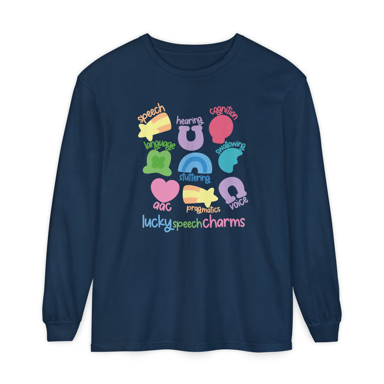 lucky speech charms long sleeve tee